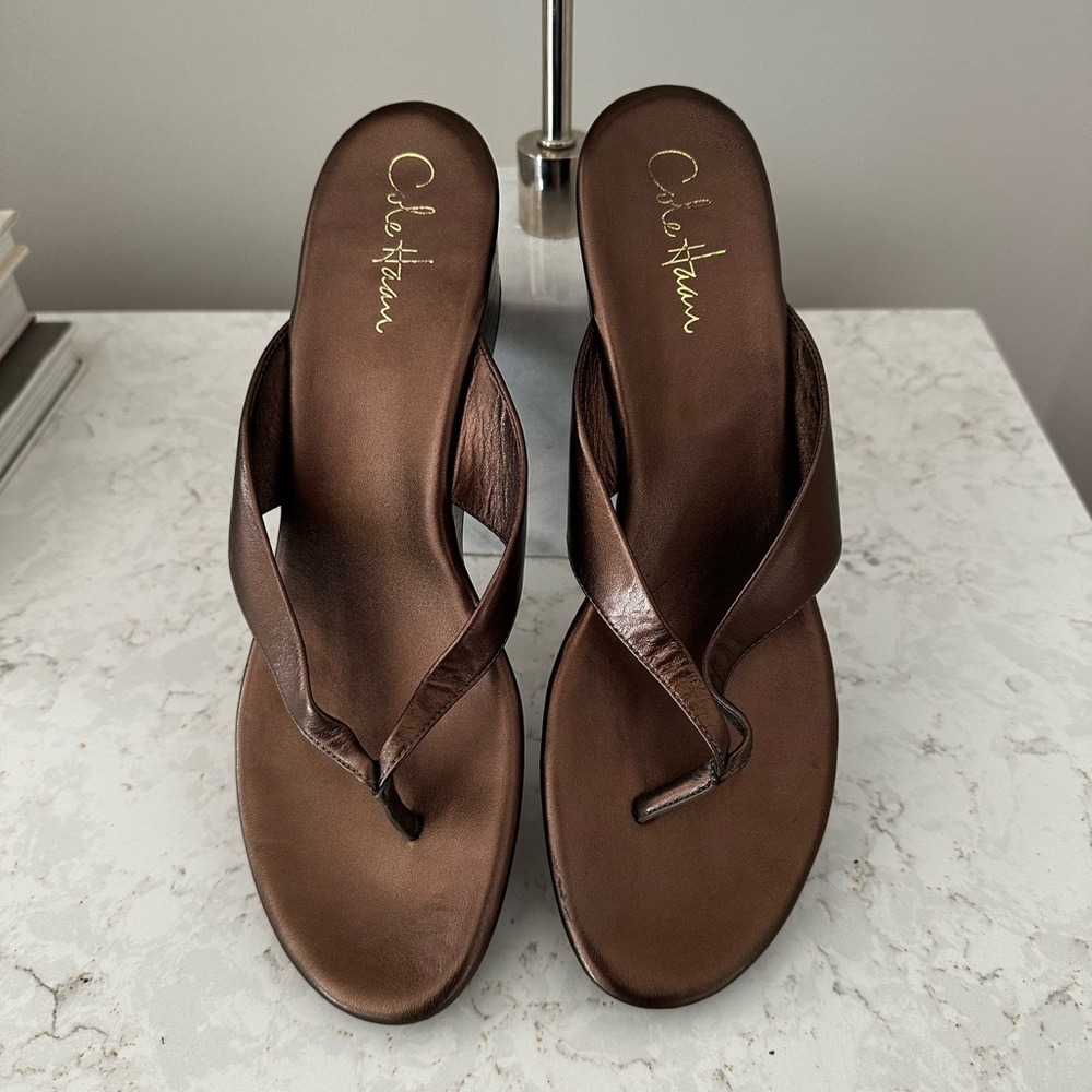 Cole Haan Brown Leather Sandals Timeless Design